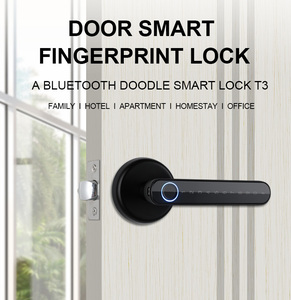 Tuya ứng dụng vân tay thông minh cửa xử lý Khóa cửa gỗ mật khẩu vân tay Cảm biến Khóa cửa điện tử thông minh ổ khóa - Product Image 4