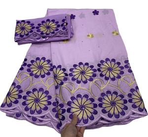 Vestido De Noiva Roxo Lafaya Lace Africano Swiss Voile Tecido De Renda Francês Africano Tule Mulheres Vestuário Kanuri Vestir - Product Image 1