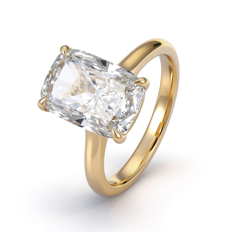 14k Yellow Gold+4CT Lab Grown Diamond