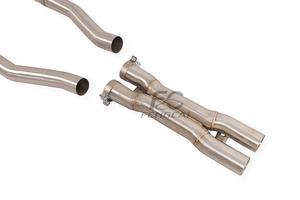 Collecteur d'échappement direct et tube intermédiaire en X pour Ferrari F12 Berlinetta 6.3L <span class=keywords><strong>V12</strong></span> 2013+ en acier inoxydable SS304 – Amélioration de puissance pour échappement automobile - Product Image 2