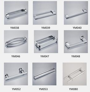 200Mm di spaziatura <span class=keywords><strong>con</strong></span> foro D tipo singola maniglia porta doccia in lega di zinco a forma di D da bagno maniglia porta scorrevole in vetro - Product Image 2