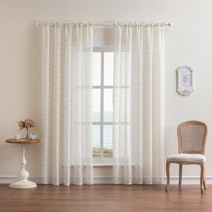 Tenda per cameretta bambine in garza trasparente moderna con perline arcobaleno, esclusiva per il commercio transfrontaliero, ideale per l'inverno - Product Image 3