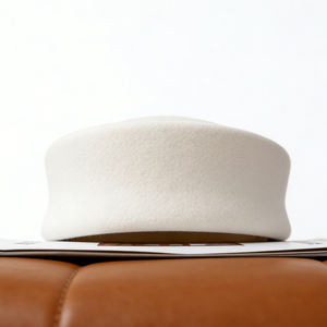 Chapeau élégant uni de qualité supérieure pour les fêtes, chapeau pillbox en laine pour femmes, chapeau pillbox pour hommes - Product Image 2