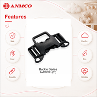 ANMCO Harnais de sécurité personnalisé à 3 points avec boucle de dégagement central pour siège rehausseur pour bébé