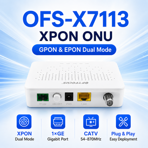 OFS-X7113 1*GE+CATV Mini XPON ONU Modem Réseau Fibre Optique ONT Compatible avec les Grandes Marques d'<span class=keywords><strong>OLT</strong></span> - Product Image 1