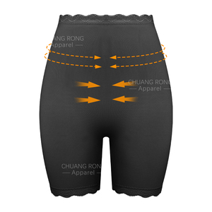Fabricant de vêtements de forme grande taille amincissant ventre <span class=keywords><strong>tondeuse</strong></span> bout à bout tenue quotidienne taille haute sans couture corps Shorts <span class=keywords><strong>pour</strong></span> les femmes - Product Image 2
