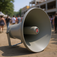 Haut-parleur UHC 300 Bull Horn 35W 8Ohm 300mm Circulaire Son Haute Fidélité Équipement Audio Intérieur/Extérieur Passif Montage Mural Plastique