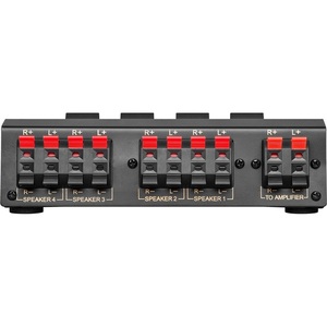 4-Way Speaker System Control Switch With 4 <b>Toggle</b> Buttons For Audio Output Management - Product Image 2
