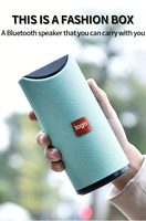 Altavoz BT Portátil Mini Tg113, Caja de Sonido Estéreo con Bajos para Exteriores, Tejido Impermeable para Deportes, Música, Computadora y Teléfono Móvil