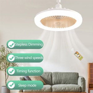 <span class=keywords><strong>Ventilateur</strong></span> <span class=keywords><strong>de</strong></span> <span class=keywords><strong>plafond</strong></span> <span class=keywords><strong>LED</strong></span> silencieux <span class=keywords><strong>avec</strong></span> éclairage combiné et télécommande, petit modèle, support E27 pour salle <span class=keywords><strong>de</strong></span> bain - Product Image 5