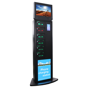 Bornes de recharge pour téléphones portables Winnsen avec écran numérique de 22 pouces sur le dessus et système de charge rapide - Product Image 6