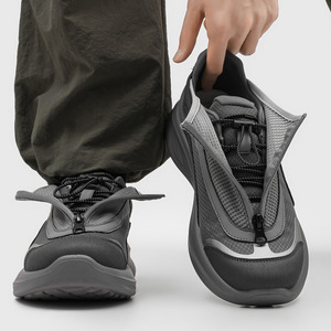 รองเท้าลำลองเทรนด์ใหม่ ดีไซน์ทันสมัย รองเท้ากีฬาใส่สบาย มีซิป รองเท้าเดินเล่น รองเท้าวิ่ง - Product Image 4