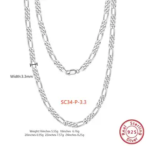 Ожерелье из стерлингового серебра, 18 карат, 14 карат, 925