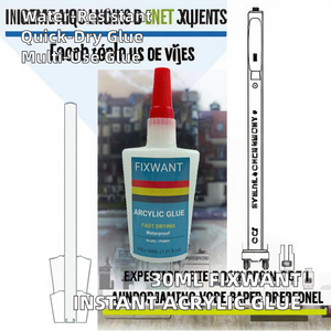 40ML Luchao <span class=keywords><strong>Colle</strong></span> acrylique instantanée transparente à séchage rapide PMMA Adhésif pour le travail du bois Plexiglas ABS PVC Construction - Product Image 2