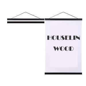 Affiche magnétique en bois photo impression affiches cheville défilement cintre <span class=keywords><strong>cadre</strong></span> en bois massif aimant Photo cintres Kit de suspension pour murs carte - Product Image 2