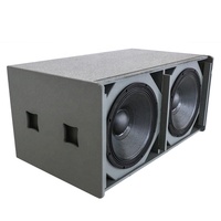 RIY YM218 Subwoofer professionnel double 18 pouces pour DJ avec fonction radio, enceinte en contreplaqué/MDF