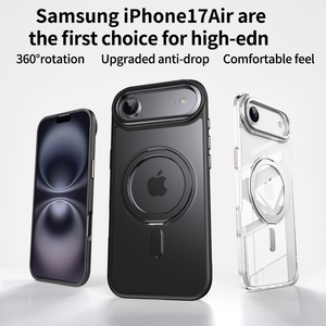 Cho iPhone 17 không khí điện thoại trường hợp Nhẫn Chủ Finger đứng trường hợp đối với funda iPhone 17 không khí Pro trường hợp hoesje điện thoại bảo vệ với Grips - Product Image 3