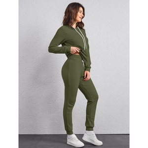 Top moda mujer Jogging chándales nuevos diseños personalizados Top demandado mujeres chándales 100% algodón hecho para la venta en precio barato - Product Image 5