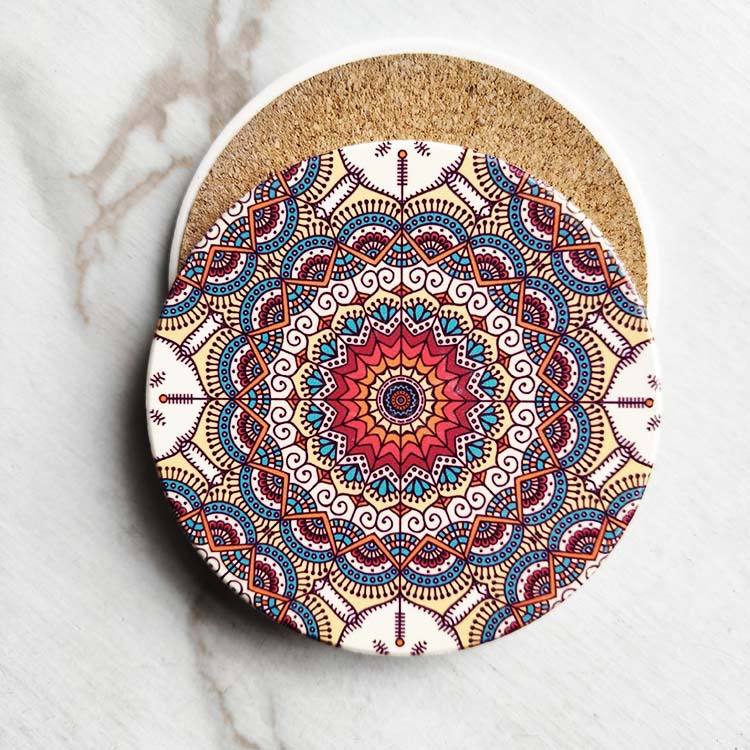 Corcho liso con impresión digital.