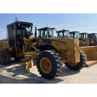 Niveleuse à moteur CAT 12G d'occasion, moteur diesel, machine de construction, transmission à changement de vitesse, pompe incluse, bon état, entièrement fonctionnelle