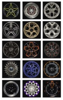 Jantes tout-terrain géométriques noires mates robustes de 17 pouces 6x139.7 pour camions 4x4, SUV et configurations tout-terrain