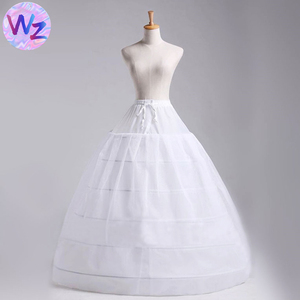 AL0712 Goods Robe de mariée grande taille <span class=keywords><strong>Jupon</strong></span> de mariée Crinoline 2 couches avec 6 cerceaux et <span class=keywords><strong>jupon</strong></span> 2 fils Jupons de qualité - Product Image 2