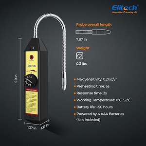 เครื่องตรวจจับการรั่วไหลของสารทำความเย็น Elitech WJL-6000 เครื่องทดสอบก๊าซฮาโลเจน สำหรับระบบปรับอากาศ HVAC ตรวจจับสารทำความเย็น R22 R410A R134A - Product Image 2