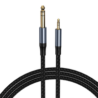 Câble audio tressé en nylon de haute qualité TRS Type-C vers 3,5 mm/6,35 mm avec charge rapide 5A pour ordinateur et imprimante