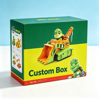 Boîte d'emballage personnalisée recyclable imprimée en quatre couleurs pour jouets, blocs de construction pour enfants, boîte en carton avec pelliculage brillant, boîte en papier personnalisée