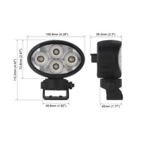 Lampes de travail à LED de 3.6 ", projecteur tout-terrain étanche 40W pour véhicules tout-terrain, éclairage extérieur ovale