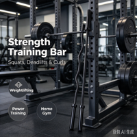 Barbel Logam Profesional Custom Logo Gym Berkualitas Tinggi Angkat Berat 10kg CPU Force Keen Batang Lurus/Lengkung Unisex