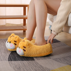 Super Cute <strong>Plush</strong> slippers Popular Style in Winter Tiger <strong>Hamster</strong> Pig Cartoon Home