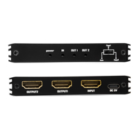 Répartiteur HDMI Xput 1x2 prenant en charge la résolution 8K Ultra HD, normes HDMI 2.1 et HDMI 2.3, adaptateur d'affichage double écran avec une entrée et deux sorties pour le jeu