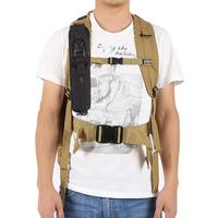 Sac à bandoulière tactique résistant à l'eau, forme allongée, avec système MOLLE, pochette à outils, portable, pour la chasse, la randonnée, le camping
