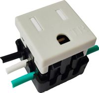 Tomada de energia eua à prova d'água, tomada modular americana, receptáculo resistente a invioláveis, seguro para crianças