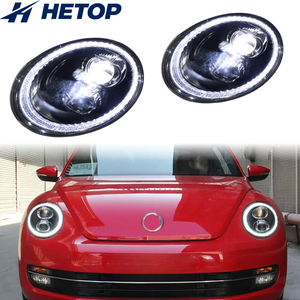 ไฟหน้า HETOP สำหรับรถโฟล์คสวาเกน บีเทิล ปี 2006-2012 อัพเกรดเลนส์ LED ไฟหน้ารถยนต์ อุปกรณ์ตกแต่งรถยนต์ ขายดี ติดตั้งง่ายแบบ Plug and Play พร้อมไฟ DRL - Product Image 1