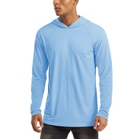 Hoodie de pêche personnalisé UPF50 anti-UV, séchage rapide, anti-odeur pour hommes, chemise à manches longues pour l'extérieur, 100% polyester bambou