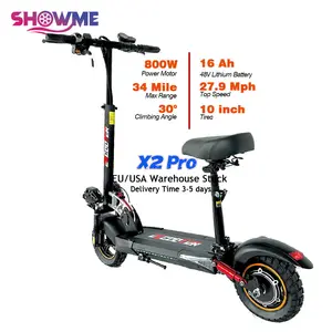 Showme Scooters elétricos potentes de alta qualidade para adultos, preço de fábrica, 800 W, 48 V, 13Ah, à prova d'água, scooters elétricos