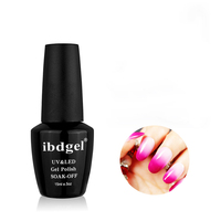 OEM/ODM ibdgel nail art soak off uv gel change temperature gel polish