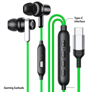 หูฟังเกมมิ่งแบบมีสาย Type-C พร้อมระบบควบคุม EQ, หูฟังดิจิตอล DAC สำหรับ Android และ iPhone 17 - Product Image 5