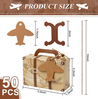 Mini boîte cadeau en carton ondulé recyclé en forme de valise pour bonbons et bougies, avec revêtement UV, pelliculage mat et design gaufré, pour l'emballage alimentaire et artisanal