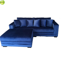 Reddeboo Vente en gros pas cher Canapé de salon 2 places en velours avec pouf de rangement Canapé modulaire sectionnel simple Match 6 oreiller 6260