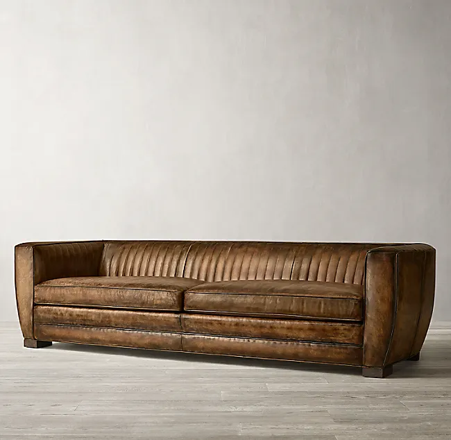 Home furniture American style chesterfield living room leather sofa