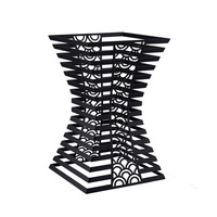 Offre Spéciale Présentoirs à Pâtisserie Noirs pour Buffet, Supports à Fruits de Mariage Skyline de Couleurs Variées à 4 Niveaux pour Décoration de Table en Verre
