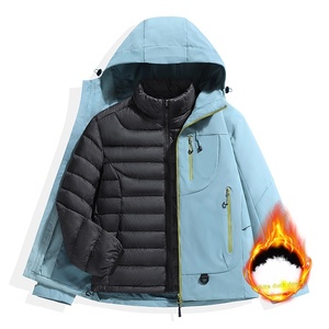Chaqueta Cortavientos Kongshan para Mujer, Impermeable, Cálida, 3 en 1, Traje de Montañismo para <span class=keywords><strong>Hombre</strong></span> - Product Image 4