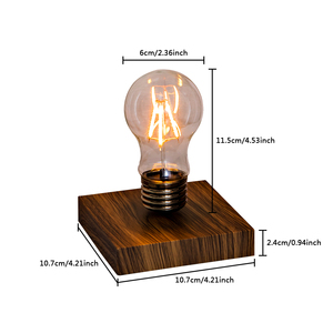 Magnetic Levitating Floating <b>Light</b> Bulb for Bedroom Living Room - Creative LED Desk Night Lamp Home Decorative Unique Gift - Product Image 6