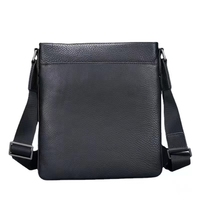Sac à bandoulière de luxe ultra fin en cuir véritable pour homme, motif géométrique, idéal pour l'été, les affaires et les voyages