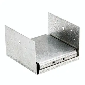 10 PCS 6x6 Concrete Deck Post Anchor Base Adjustable Metal Post Bracket Post Base Holder Triple Zinc Galvanized