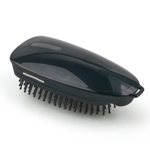 Plancha de pelo eléctrica de mano y vaporizador facial 2 en 1 Cepillo de pelo electrónico recargable peine de masaje con vapor - Product Image 2