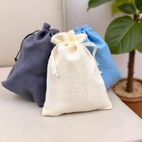 Sacs cadeaux écologiques en jute avec cordon de serrage, pochettes pour fêtes et mariages, et sacs de rangement pour bijoux